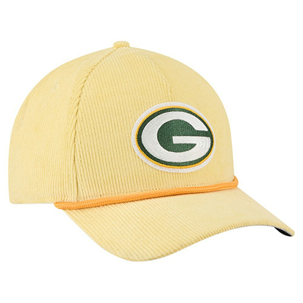 Green Bay Packers New Era Cord Corduroy 9FORTY A-Frame Adjustable Hat - Gold online