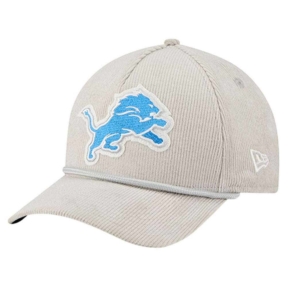 Detroit Lions New Era Cord Corduroy 9FORTY A-Frame Adjustable Hat - Silver sale