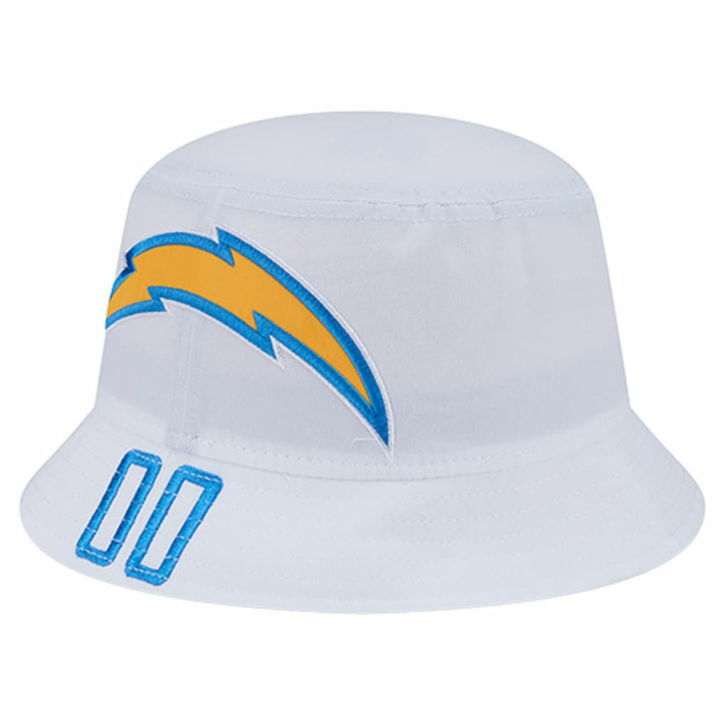 Los Angeles Chargers New Era Helmet Bucket Hat - White online