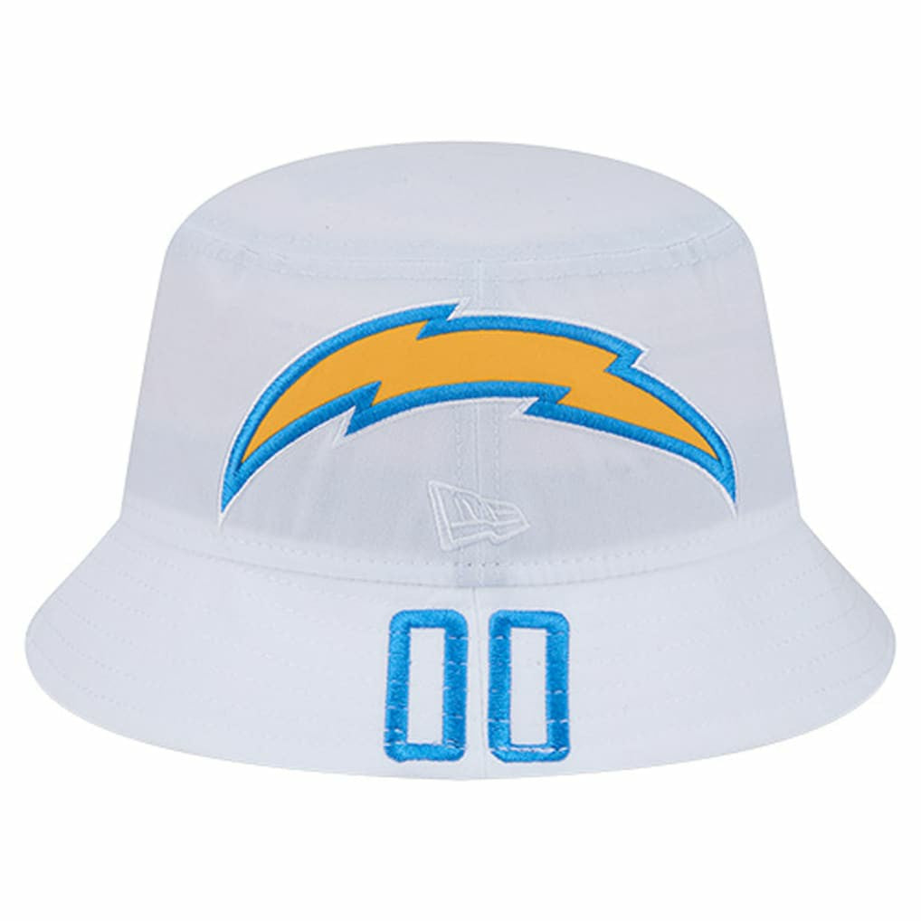 Los Angeles Chargers New Era Helmet Bucket Hat - White online