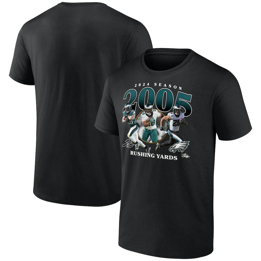 Saquon Barkley Philadelphia Eagles 2000 Yards T-Shirt - Black cheap