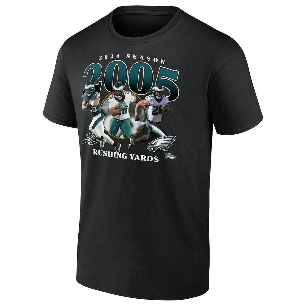 Saquon Barkley Philadelphia Eagles 2000 Yards T-Shirt - Black cheap
