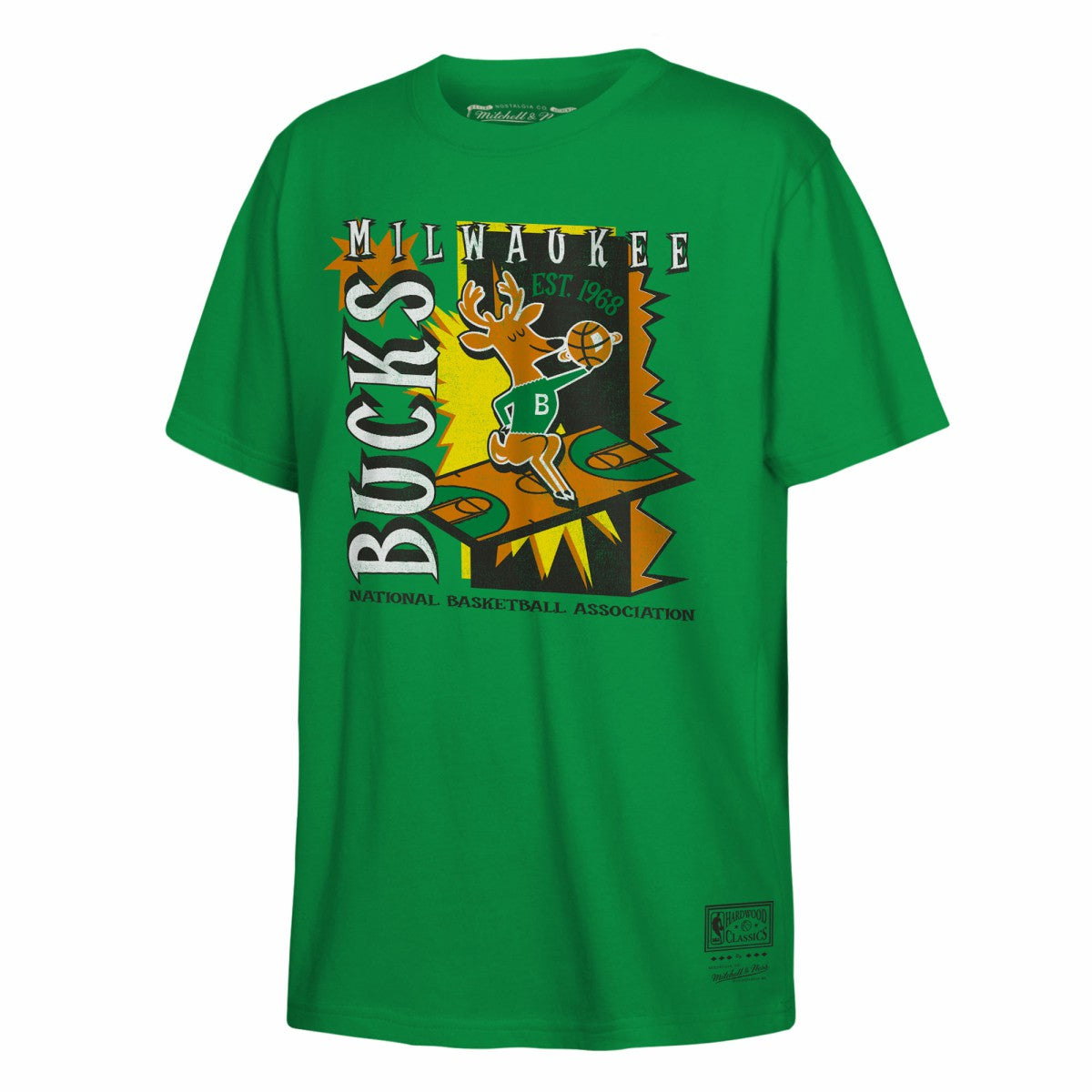 Milwaukee Bucks Youth Retro '90s Poster T-Shirt - Green sale