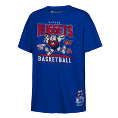 Denver Nuggets Youth Retro Mascot Script T-Shirt sale - Royal on sale