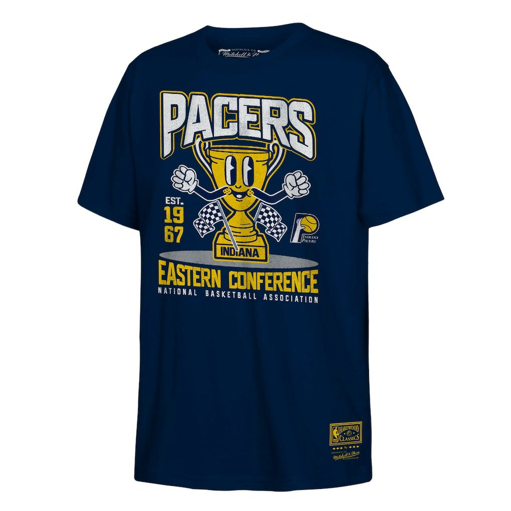 Indiana Pacers Youth Retro Mascot Script T-Shirt - Navy discount