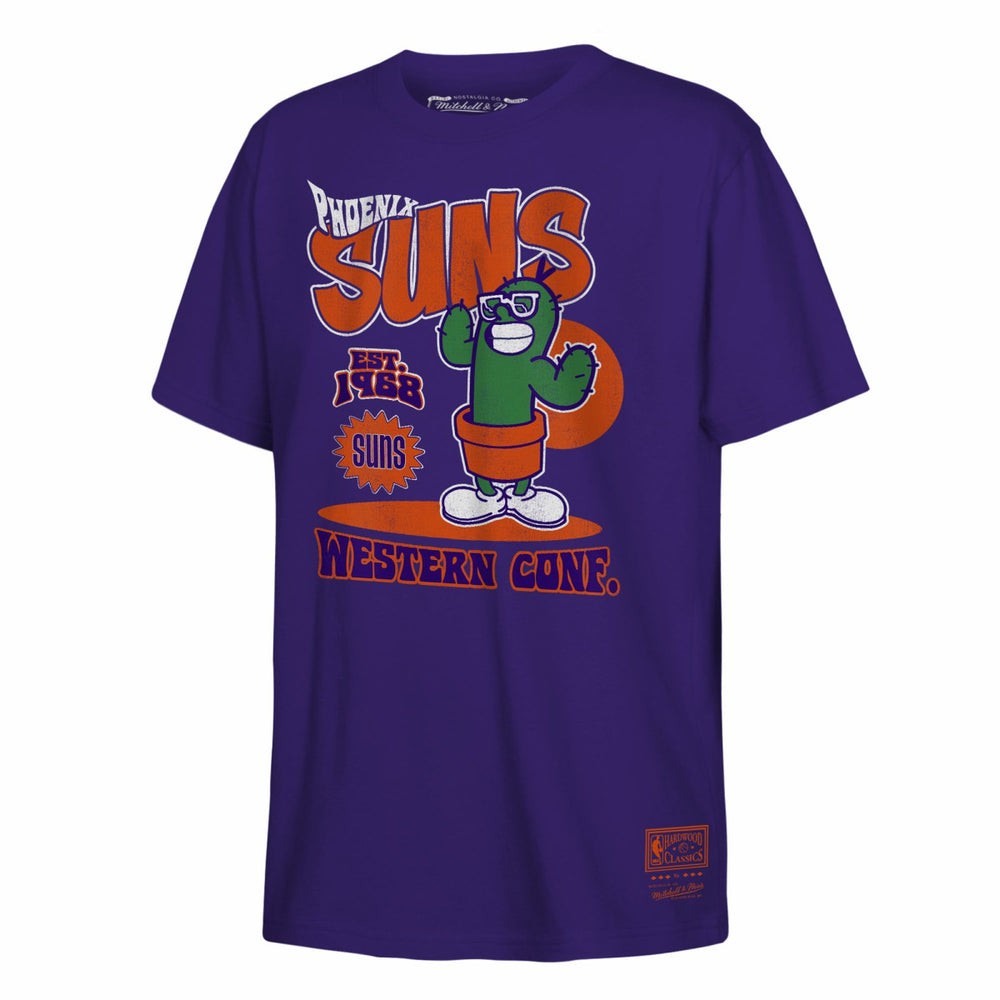 Phoenix Suns Youth Retro Mascot Script T-Shirt - Purple cheap