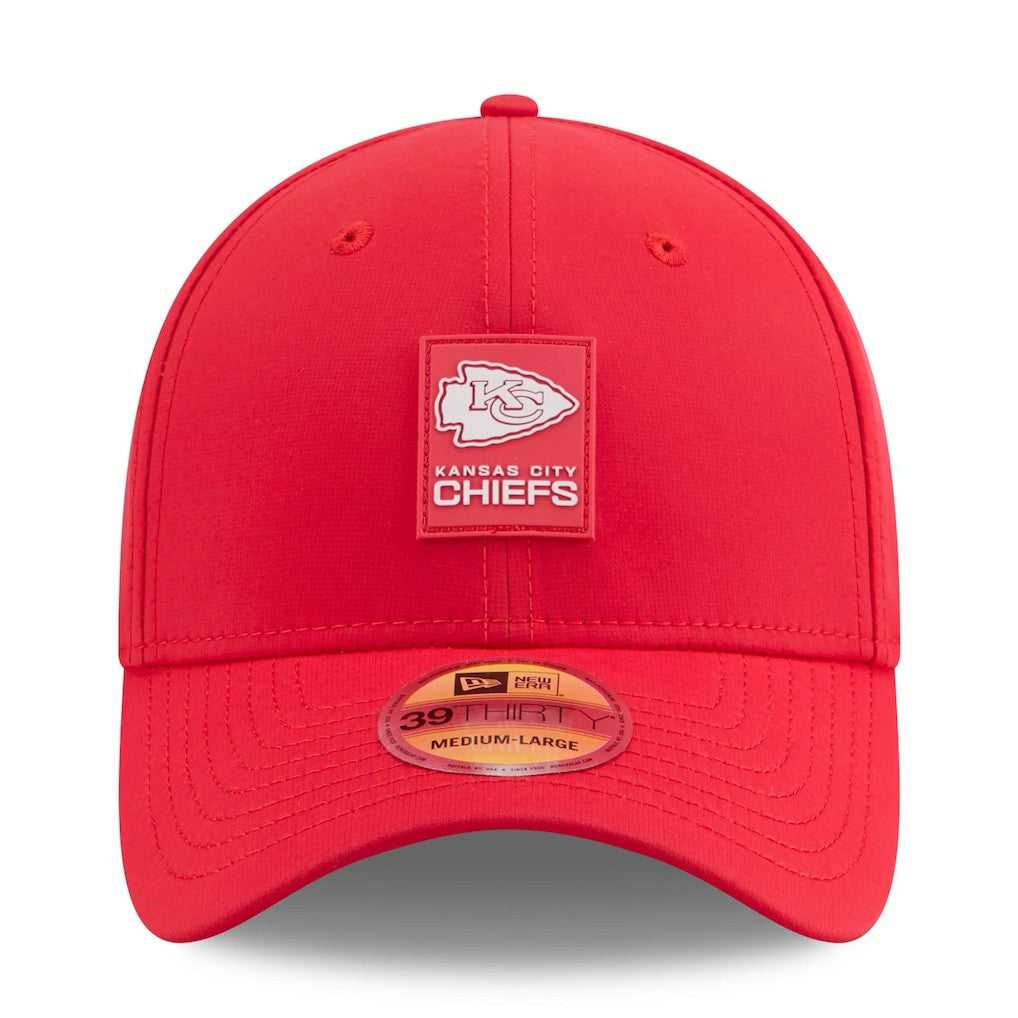 Kansas City Chiefs New Era 2025 Sideline 39THIRTY Flex Hat - Red for sale