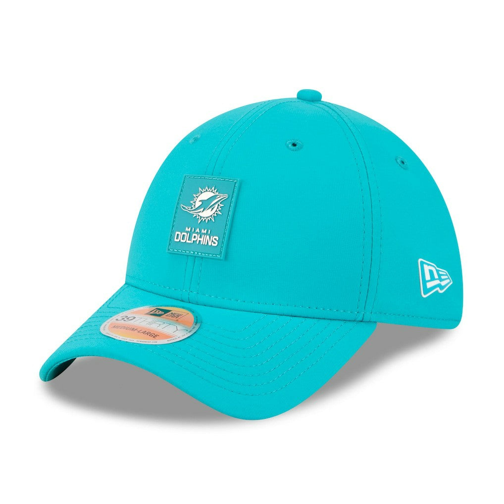 Miami Dolphins New Era 2025 Sideline 39THIRTY Flex Hat - Aqua discount