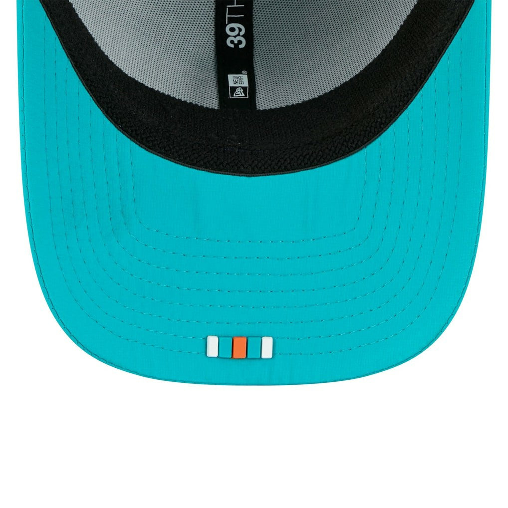 Miami Dolphins New Era 2025 Sideline 39THIRTY Flex Hat - Aqua discount