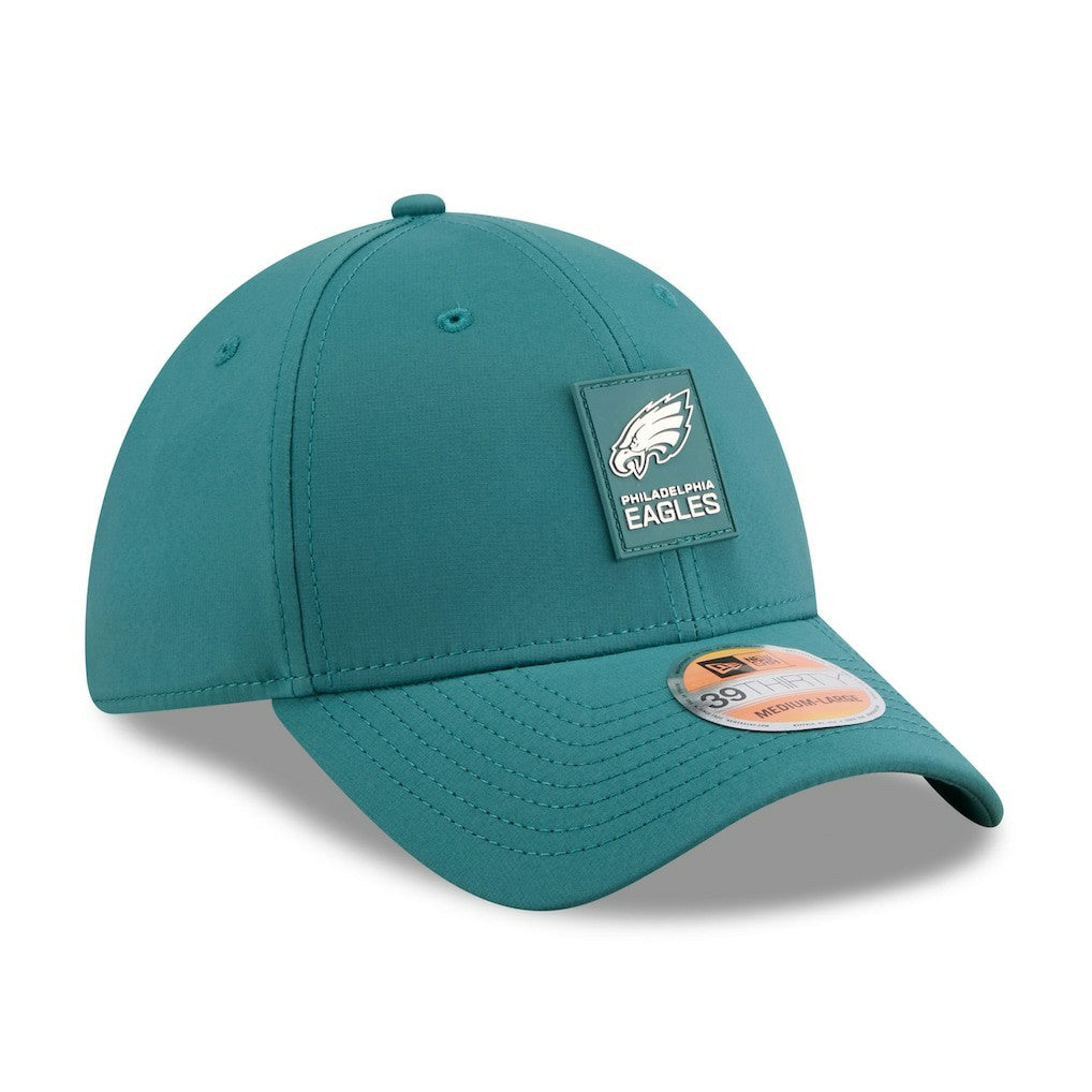 Philadelphia Eagles New Era 2025 Sideline 39THIRTY Flex Hat - Midnight Green online