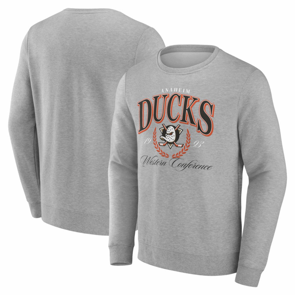 Anaheim Ducks Reign Supreme Pullover Sweatshirt - Gray Sweatshirts