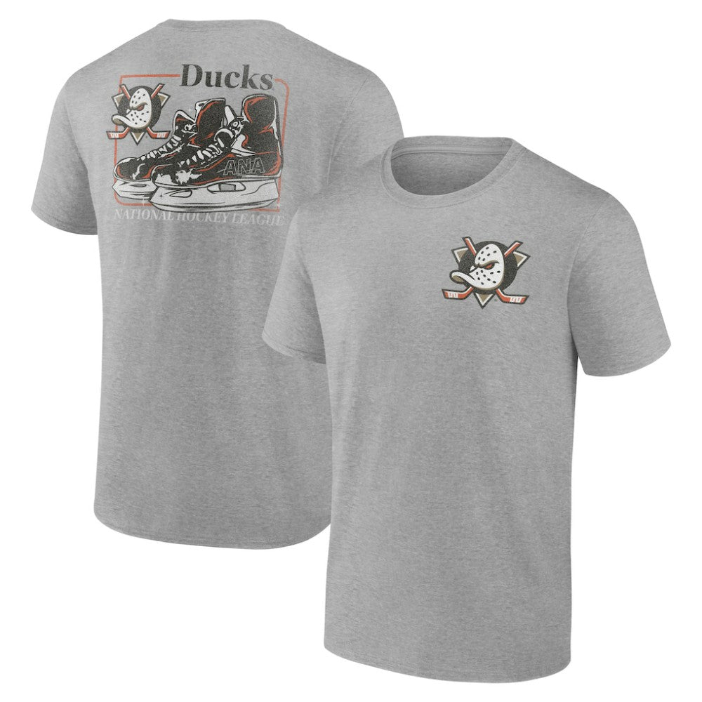 Anaheim Ducks Glory Skates T-Shirt - Heather Gray T-shirts