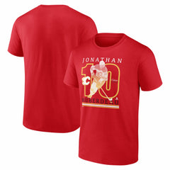 Jonathan Huberdeau Calgary Flames Player Show T-Shirt - Red T-shirts