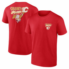 Calgary Flames Net Slap T-Shirt - Red T-shirts