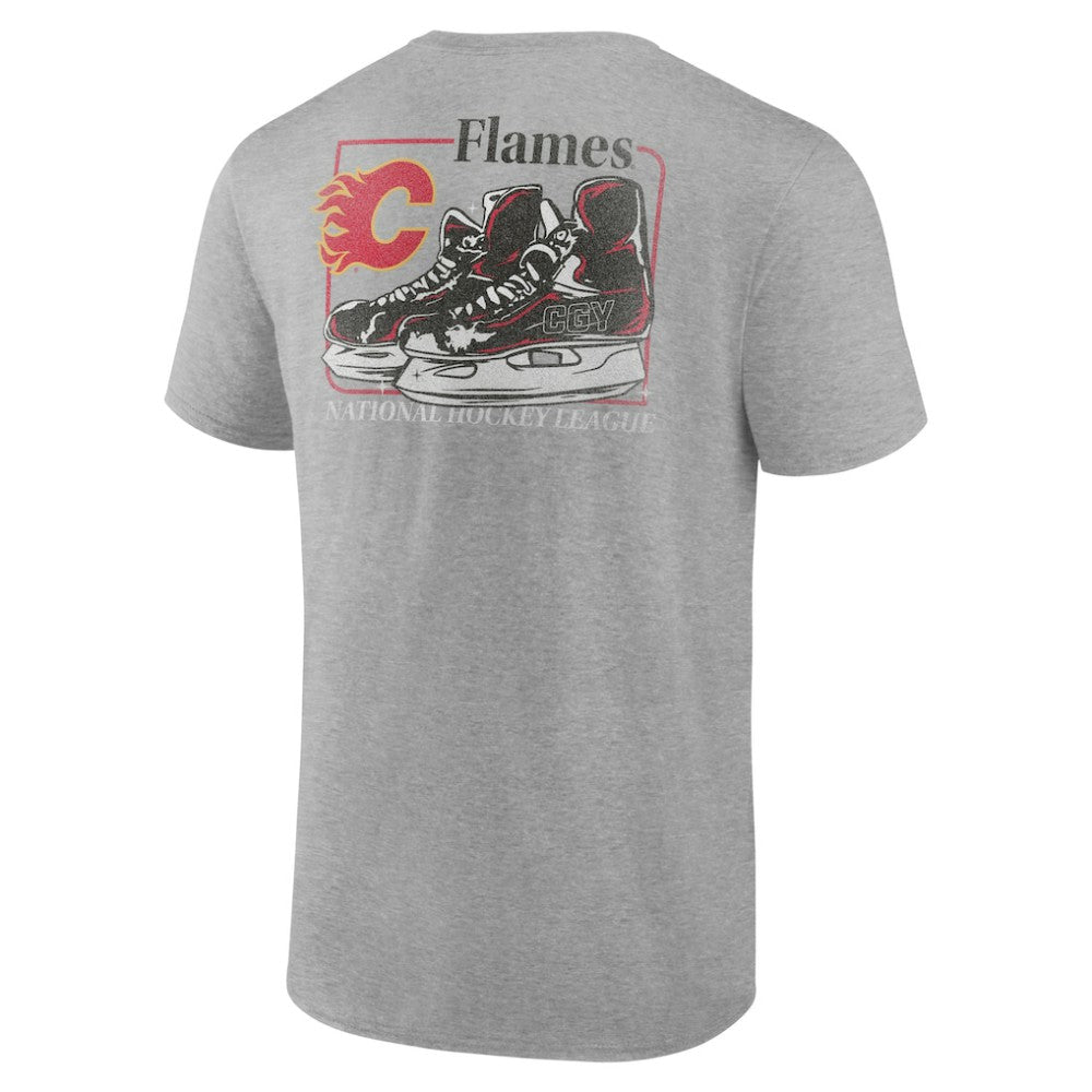 Calgary Flames Glory Skates T-Shirt - Heather Gray T-shirts