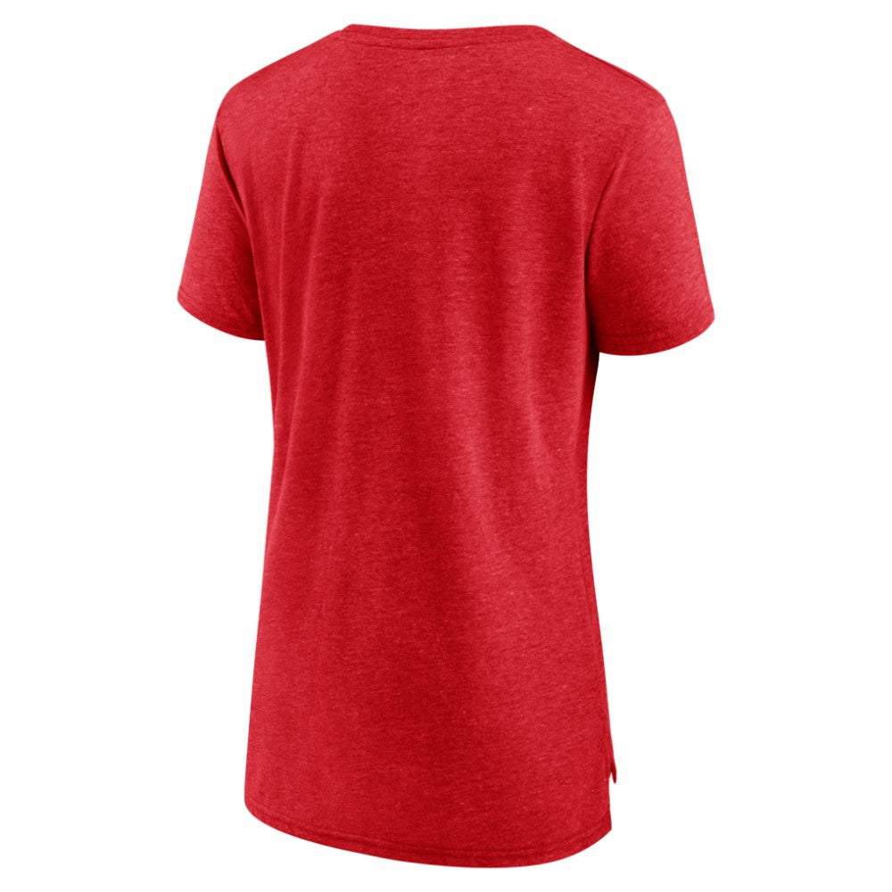 Carolina Hurricanes Women's Reign Supreme Tri-Blend T-Shirt - Red T-shirts