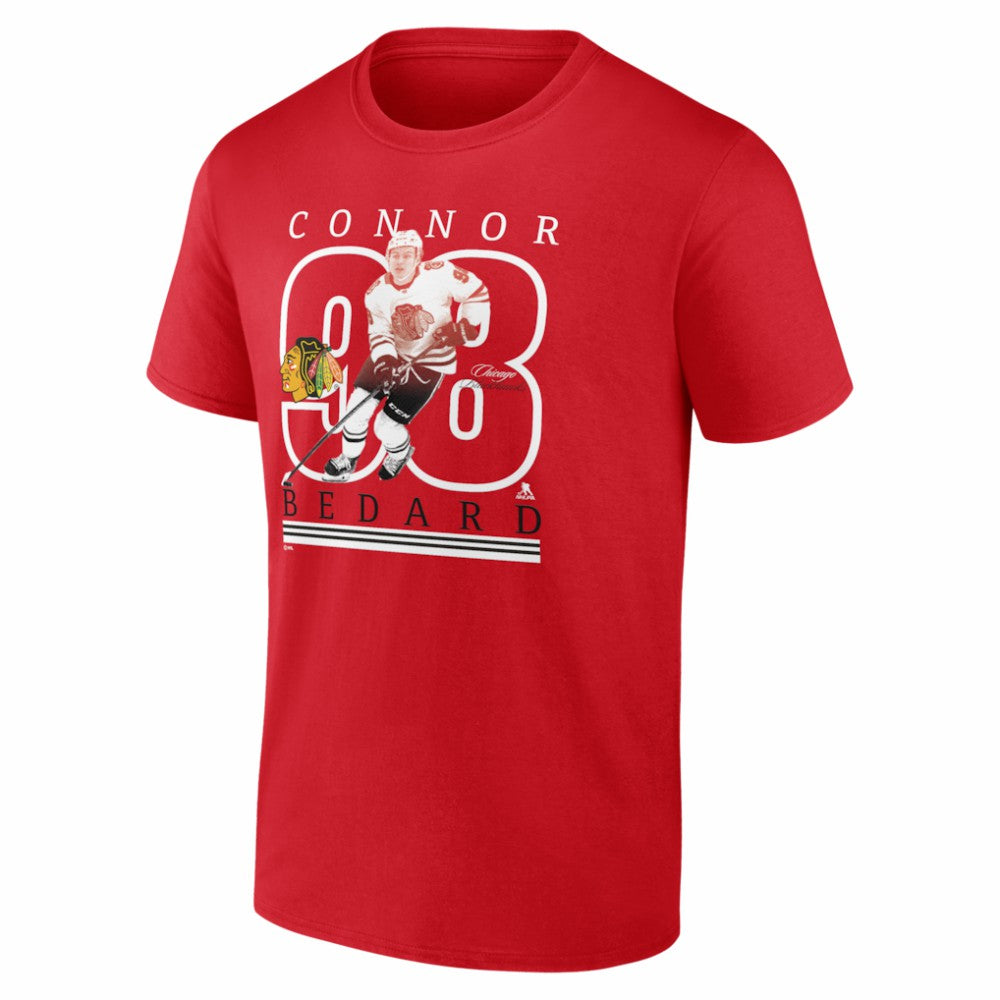 Connor Bedard Chicago Blackhawks Player Show T-Shirt - Red T-shirts