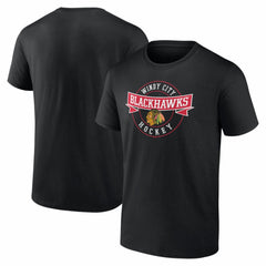 Chicago Blackhawks Honor Circle T-Shirt - Black T-shirts