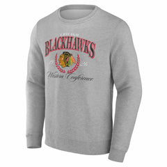 Chicago Blackhawks Reign Supreme Pullover Sweatshirt - Gray Sweatshirts