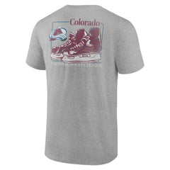 Colorado Avalanche Glory Skates T-Shirt - Heather Gray T-shirts