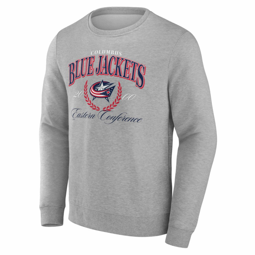 Columbus Blue Jackets Reign Supreme Pullover Sweatshirt - Gray Sweatshirts