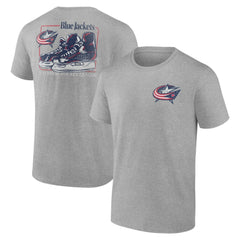 Columbus Blue Jackets Glory Skates T-Shirt - Heather Gray T-shirts