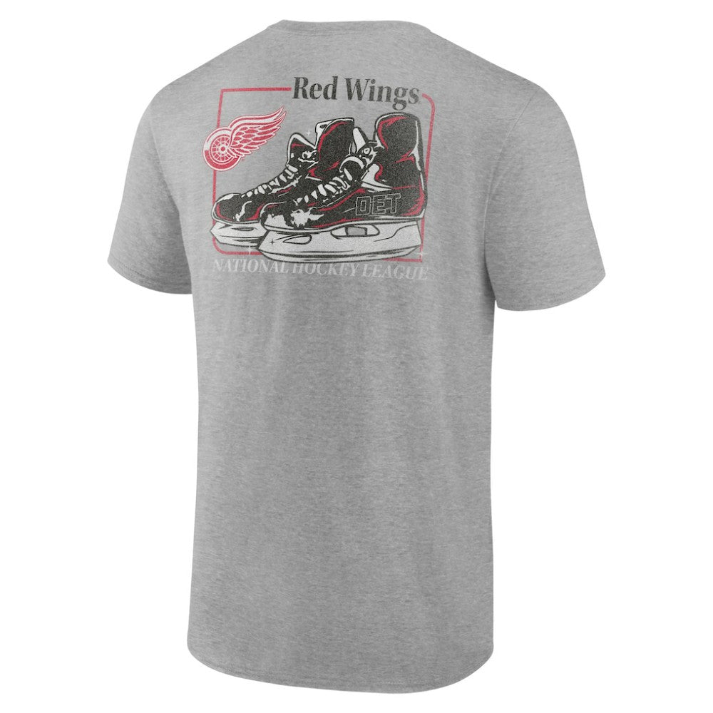 Detroit Red Wings Glory Skates T-Shirt - Heather Gray T-shirts