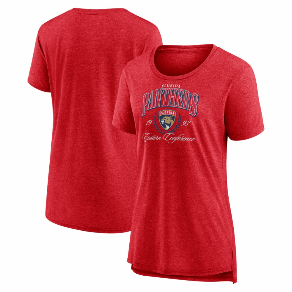Florida Panthers Women's Reign Supreme Tri-Blend T-Shirt - Red T-shirts
