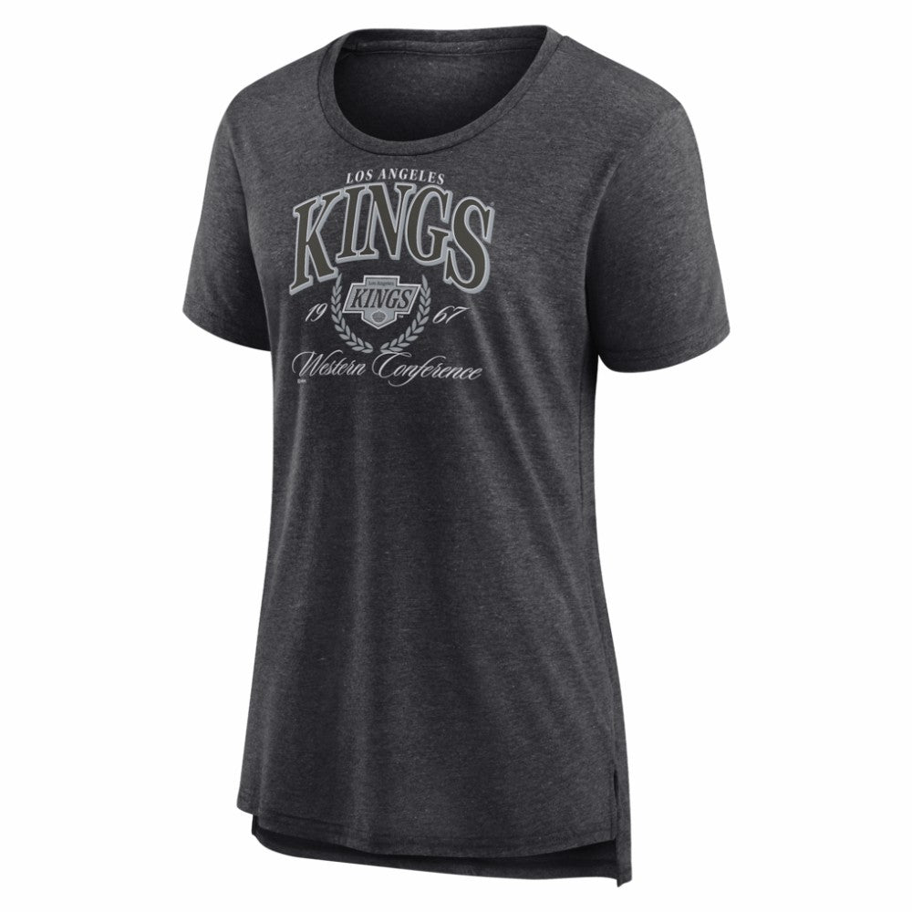 Los Angeles Kings Women's Reign Supreme Tri-Blend T-Shirt - Gray T-shirts