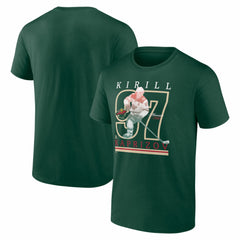 Kirill Kaprizov Minnesota Wild Player Show T-Shirt - Green T-shirts