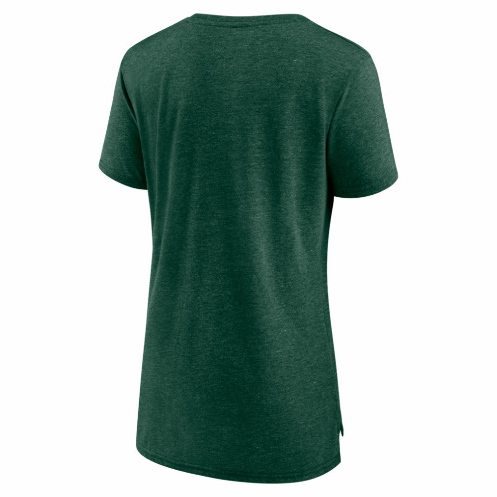 Minnesota Wild Women's Reign Supreme Tri-Blend T-Shirt - Green T-shirts