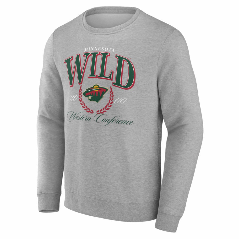 Minnesota Wild Reign Supreme Pullover Sweatshirt - Gray Sweatshirts