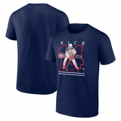 Nick Suzuki Montreal Canadiens Player Show T-Shirt - Navy T-shirts