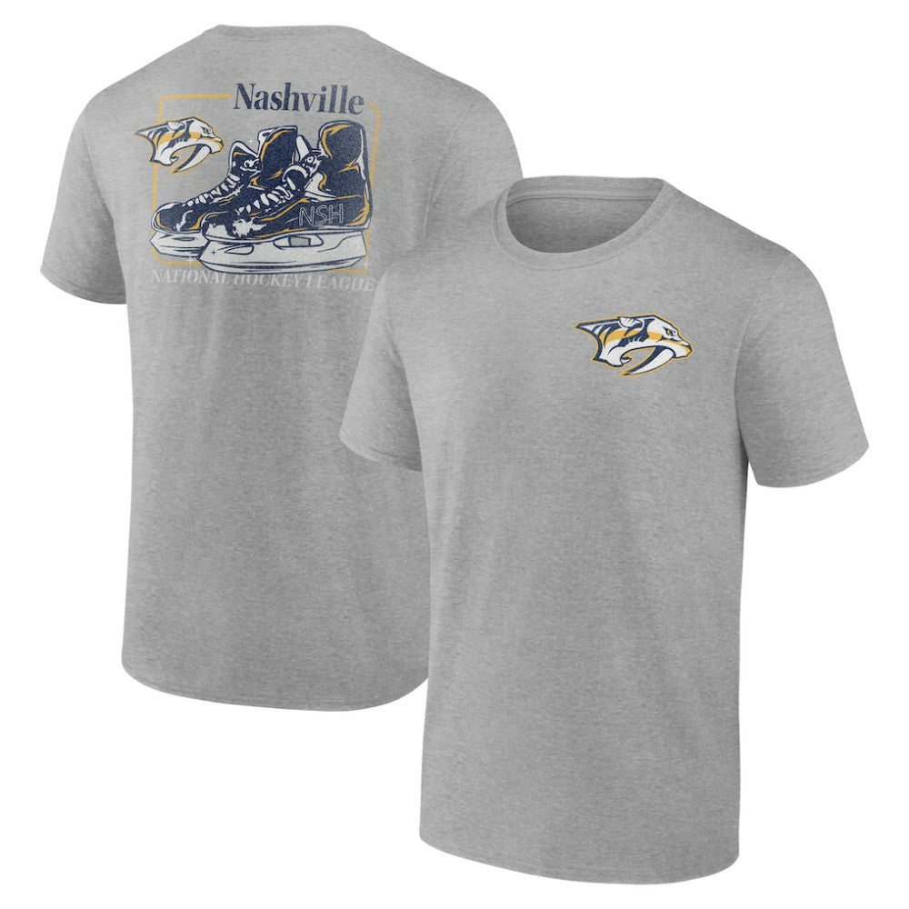 Nashville Predators Glory Skates T-Shirt - Heather Gray T-shirts