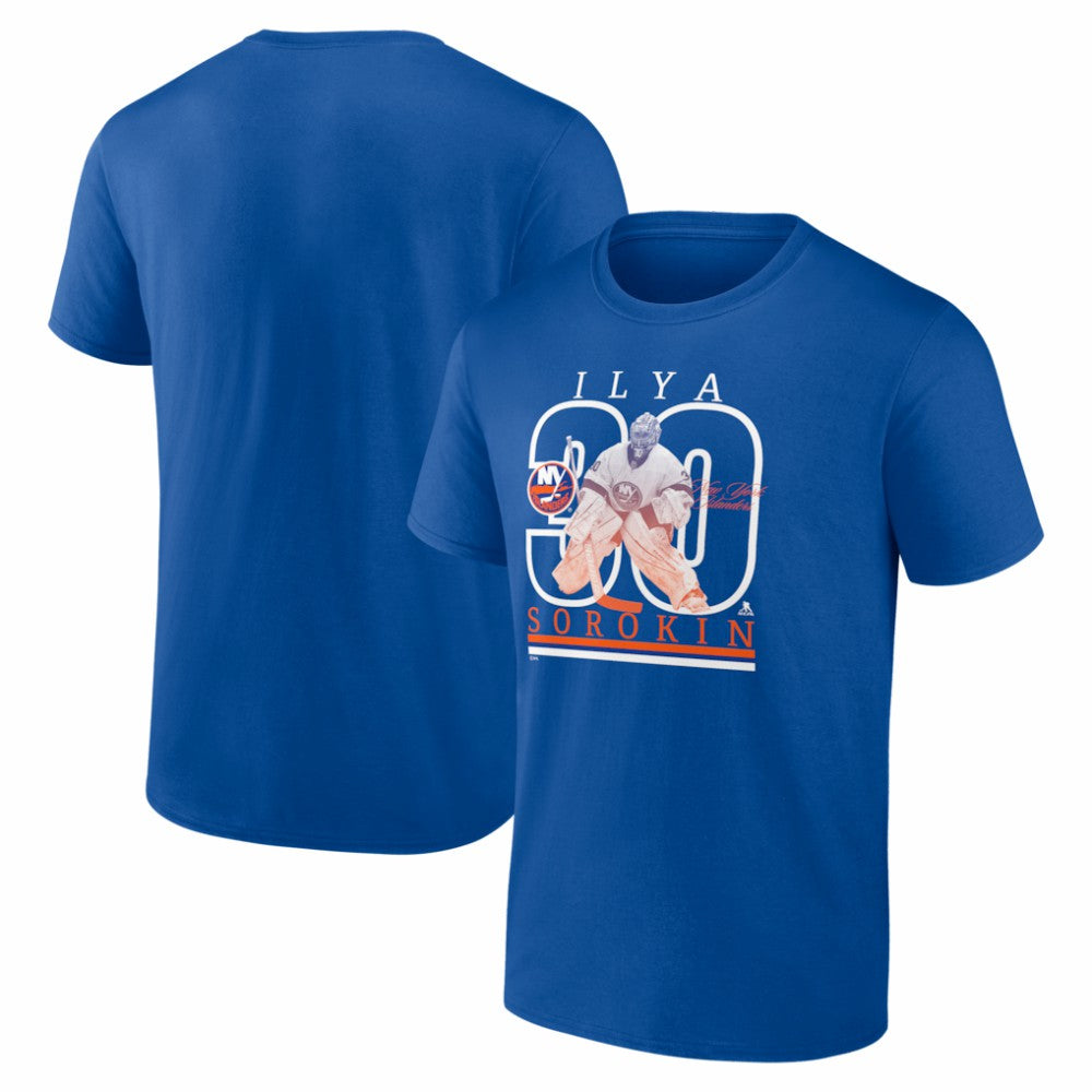 Ilya Sorokin New York Islanders Player Show T-Shirt - Royal T-shirts