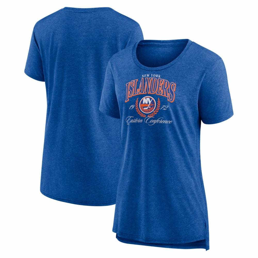 New York Islanders Women's Reign Supreme Tri-Blend T-Shirt - Royal T-shirts