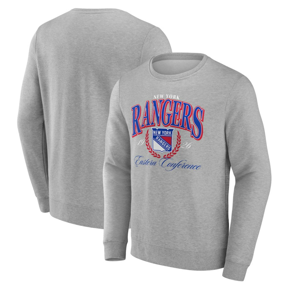 New York Rangers Reign Supreme Pullover Sweatshirt - Gray Sweatshirts