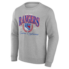 New York Rangers Reign Supreme Pullover Sweatshirt - Gray Sweatshirts