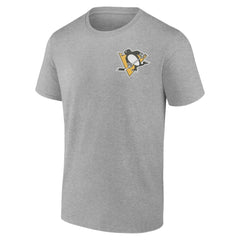 Pittsburgh Penguins Glory Skates T-Shirt - Heather Gray T-shirts