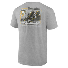 Pittsburgh Penguins Glory Skates T-Shirt - Heather Gray T-shirts