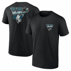 San Jose Sharks Net Slap T-Shirt - Black T-shirts