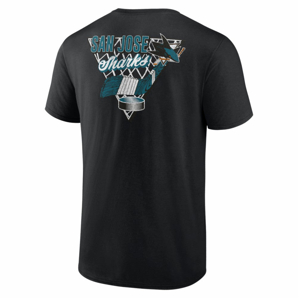 San Jose Sharks Net Slap T-Shirt - Black T-shirts