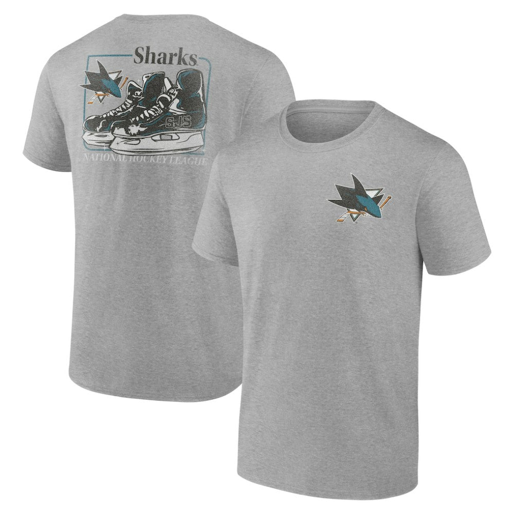 San Jose Sharks Glory Skates T-Shirt - Heather Gray T-shirts