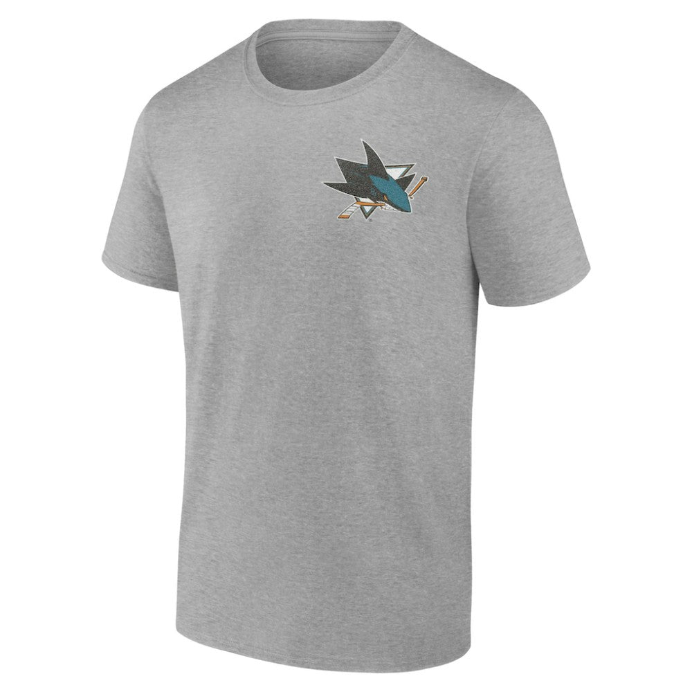 San Jose Sharks Glory Skates T-Shirt - Heather Gray T-shirts