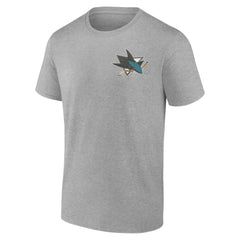 San Jose Sharks Glory Skates T-Shirt - Heather Gray T-shirts
