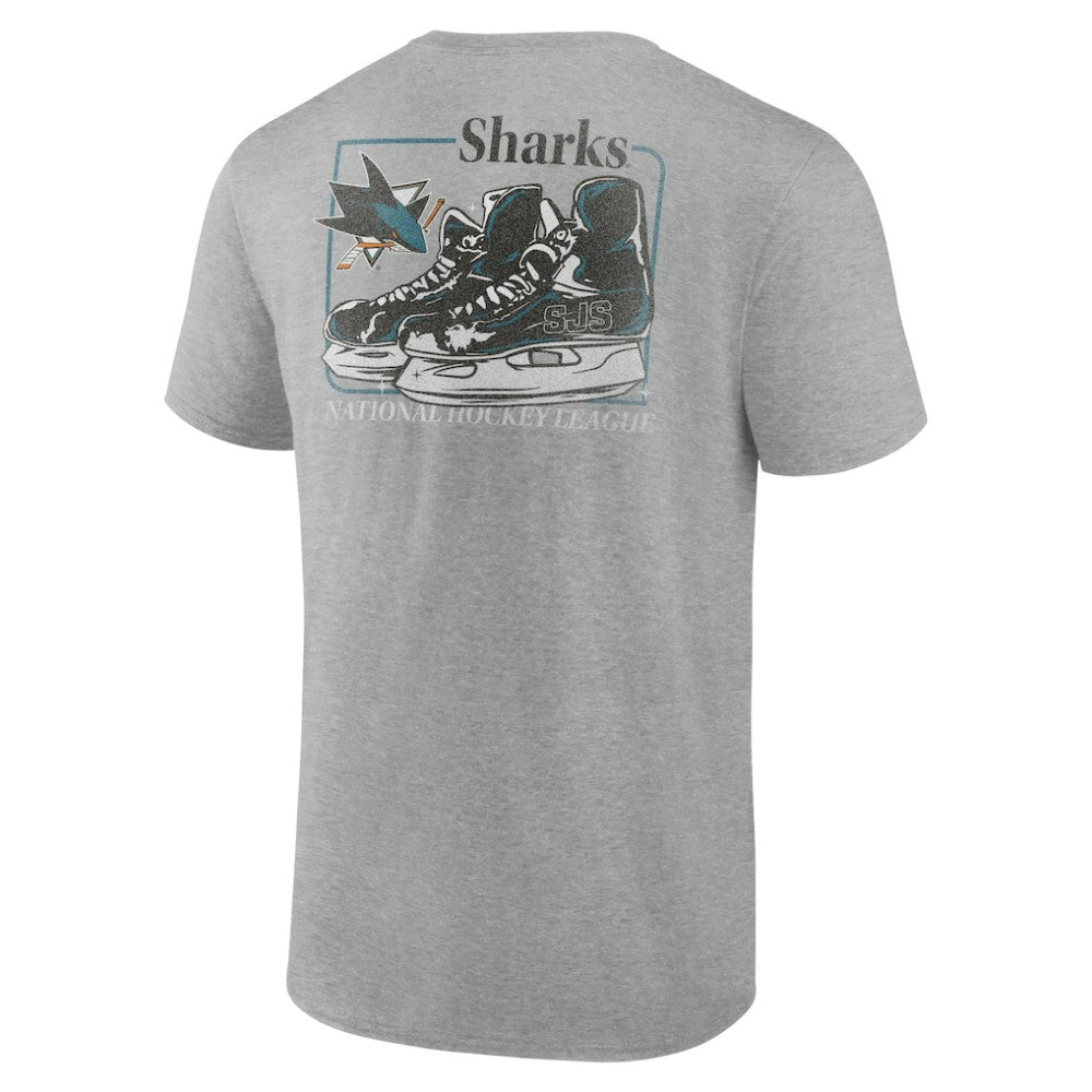 San Jose Sharks Glory Skates T-Shirt - Heather Gray T-shirts