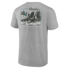 San Jose Sharks Glory Skates T-Shirt - Heather Gray T-shirts