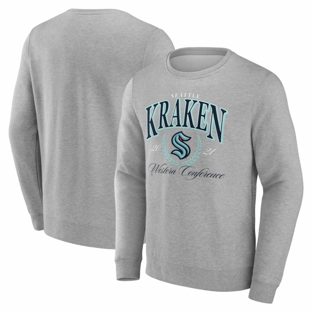 Seattle Kraken Reign Supreme Pullover Sweatshirt - Gray Sweatshirts