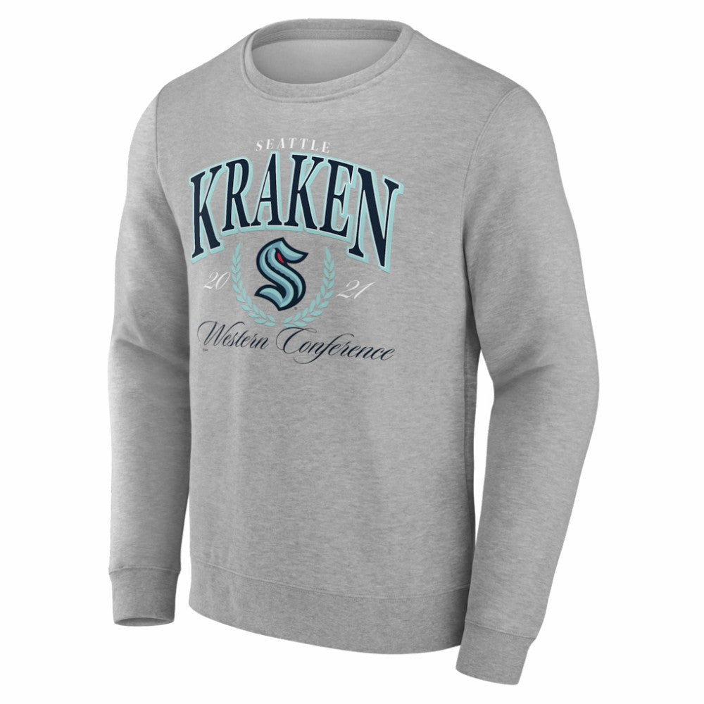 Seattle Kraken Reign Supreme Pullover Sweatshirt - Gray Sweatshirts