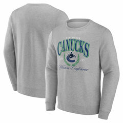 Vancouver Canucks Reign Supreme Pullover Sweatshirt - Gray Sweatshirts
